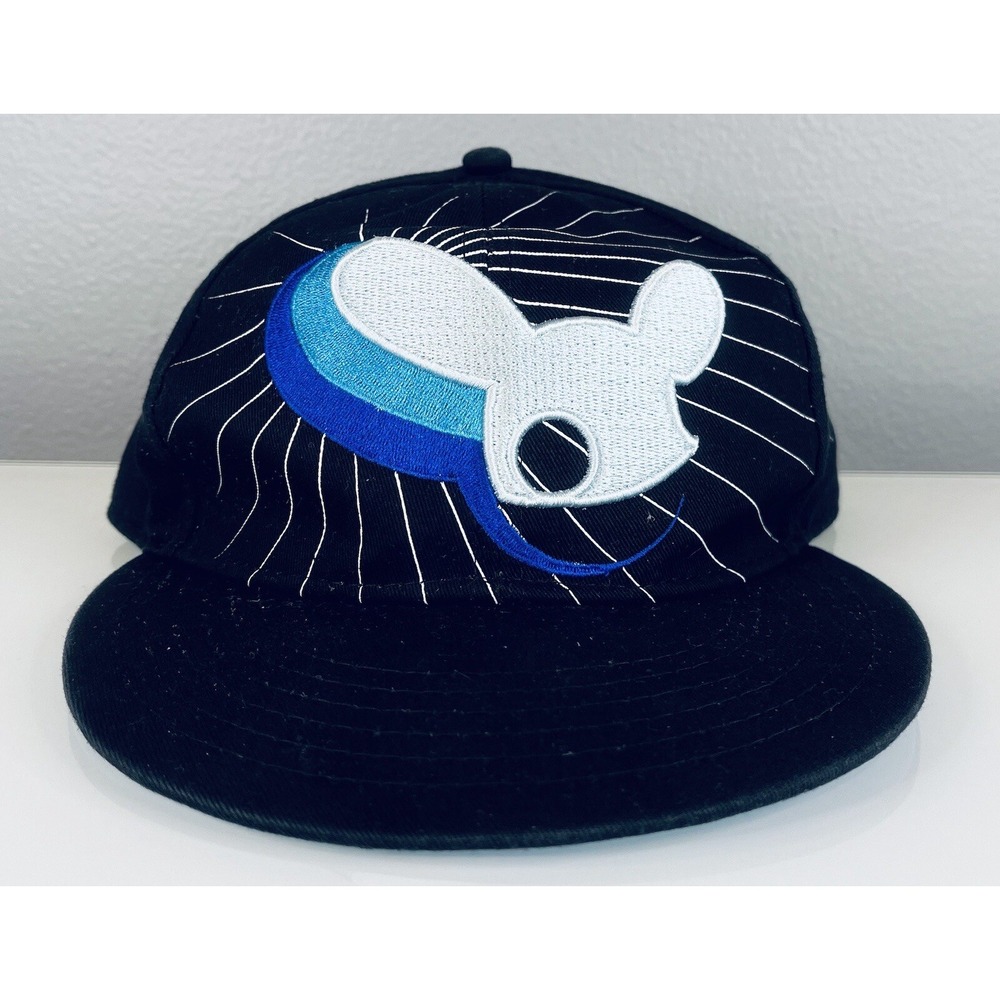 Catbread Inc Deadmau5 Snapback Adjustable Hat Embroidered - Adult (Black & Blue)